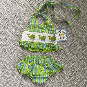 Two piece, Three Sisters Swimsuit / size 9 months